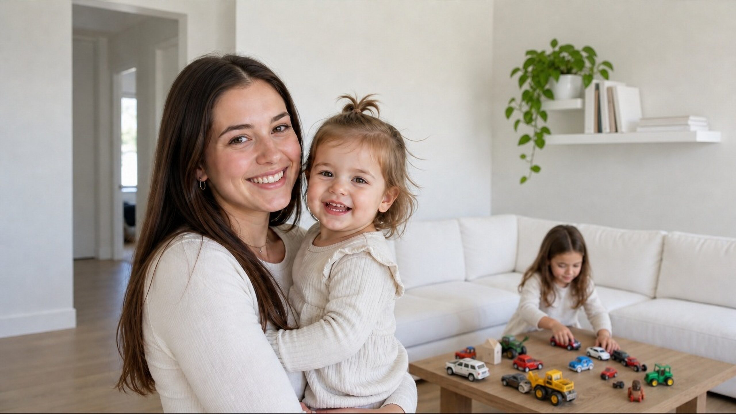 Une baby-sitter Babychou avec un enfant